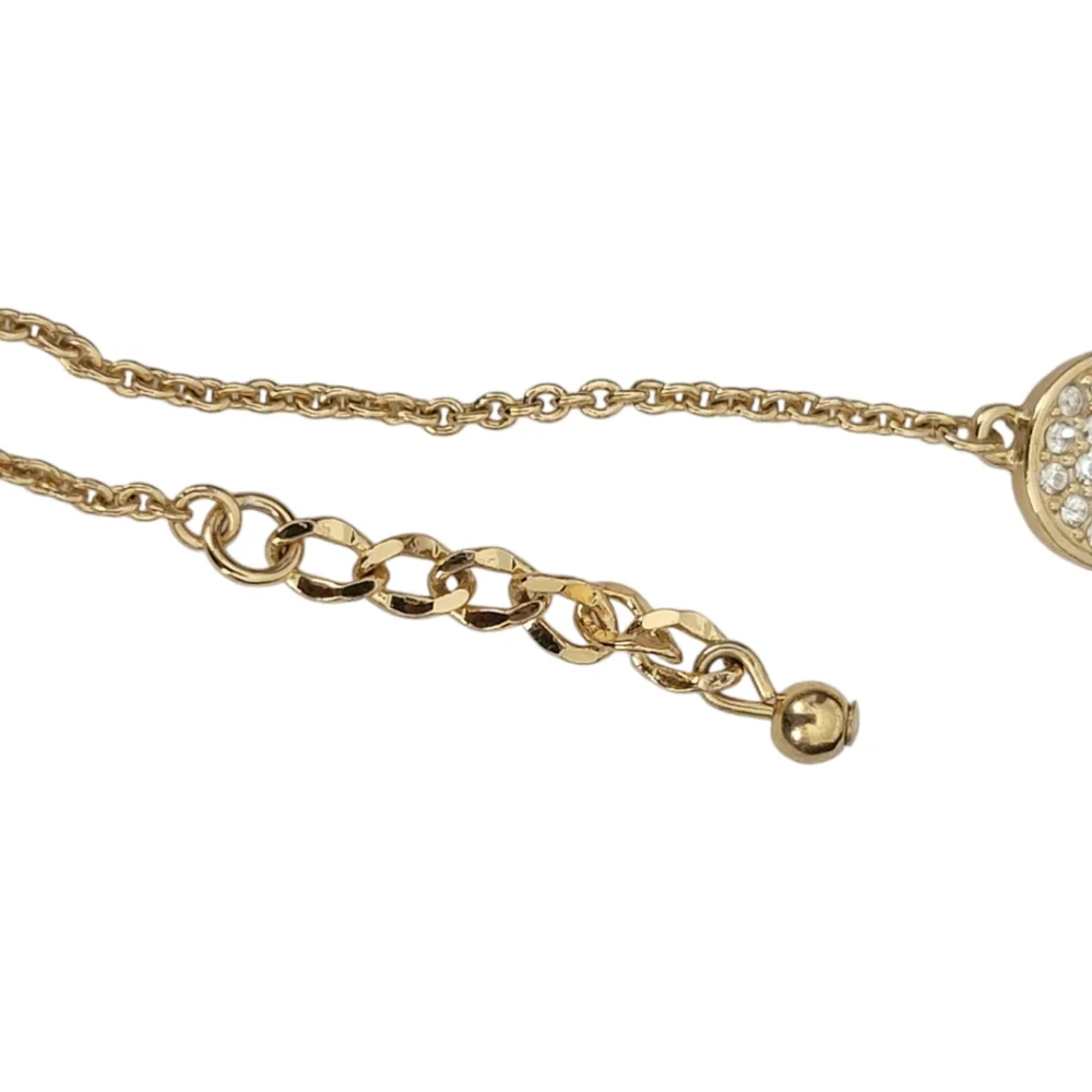 kate spade gold tone crystal disc chain bracelet - Picture 6 of 11